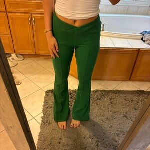 Urban Outfitters Green Ribbed Pants